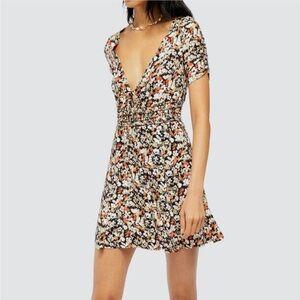 Free People Floral Mini Dress